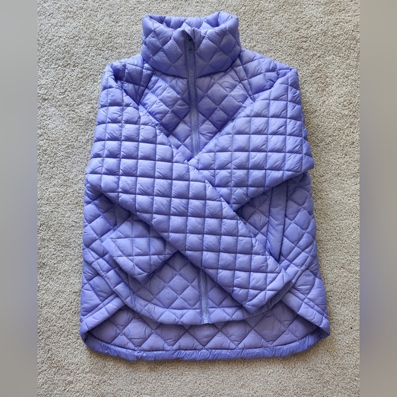 Athleta Whisper Featherless Puffer Jacket Madeira purple size Small Petite - Picture 4 of 9
